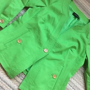 NWOT Talbots Spring Green Blazer/Jacket. Size 8